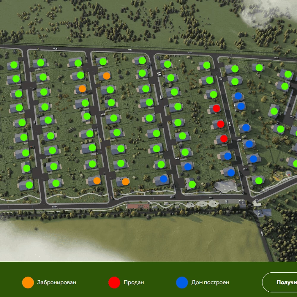 План поселка Рижское лето