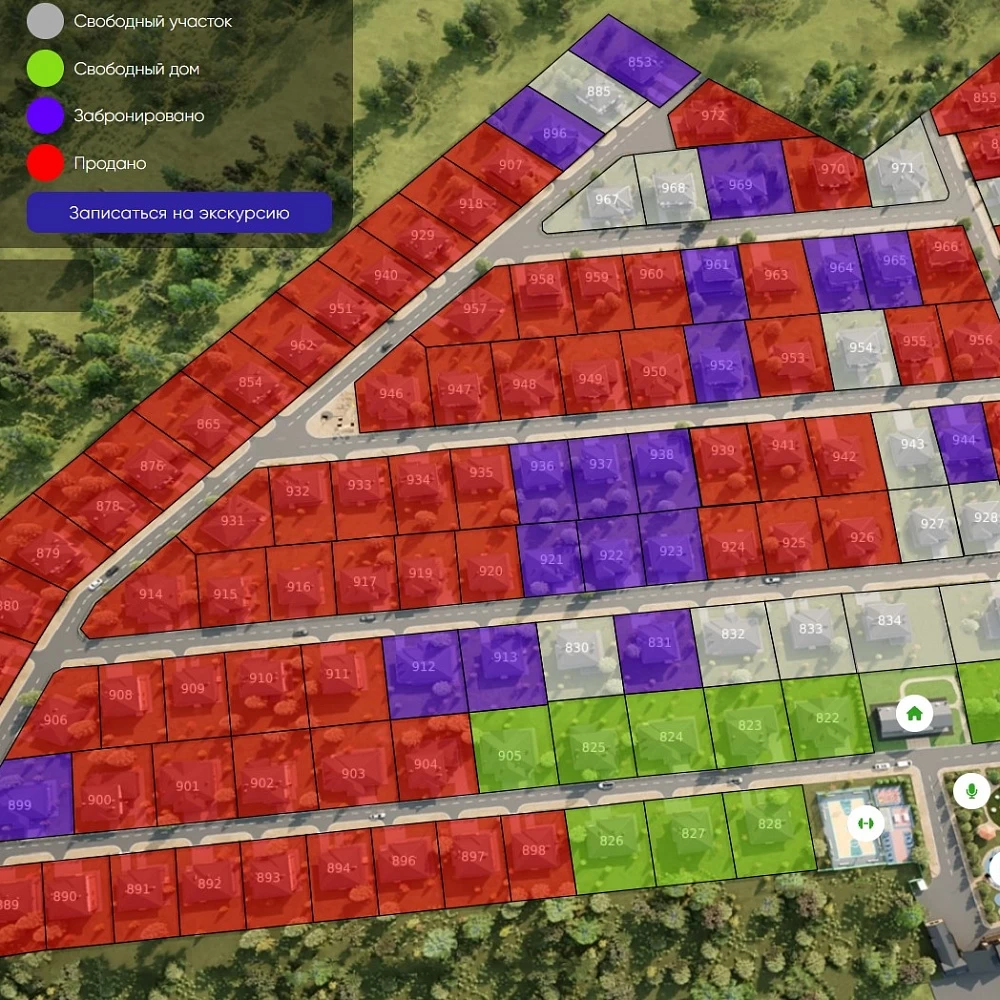 План поселка Алексино Форест Клаб