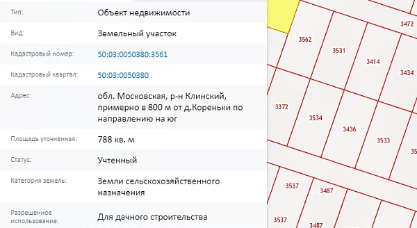 Скрин ЕГРН Онлайн