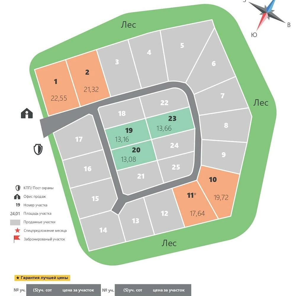 План поселка Остров