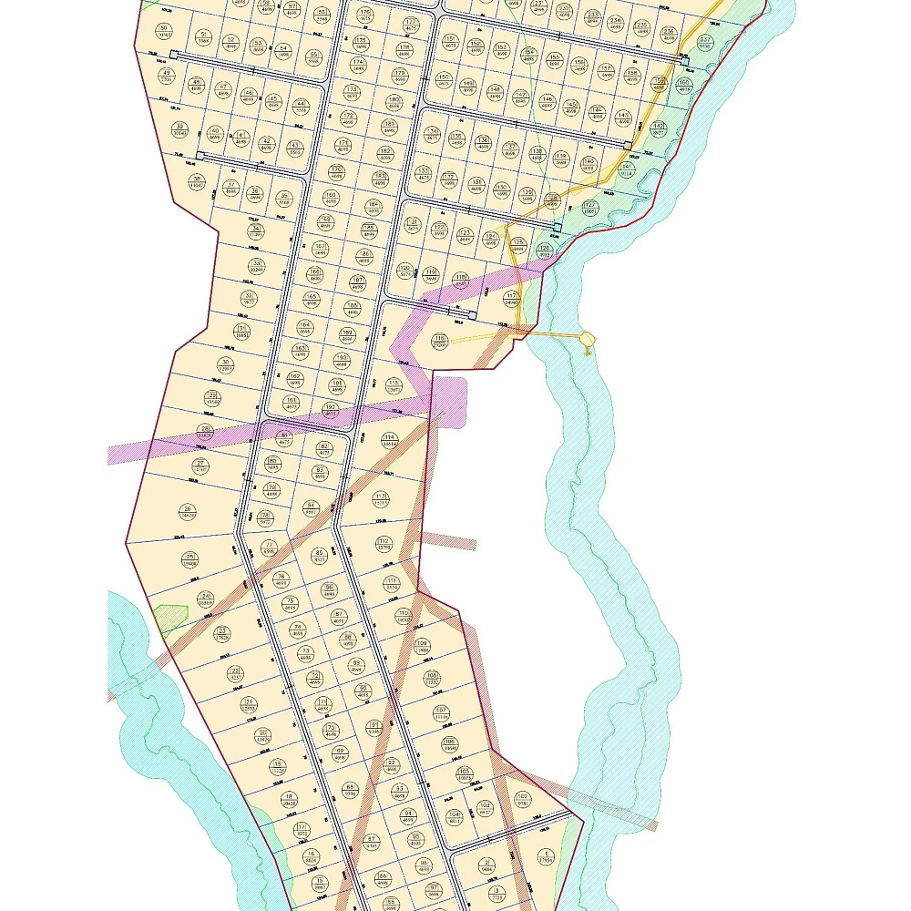 План поселка Индустриальный парк Чехов