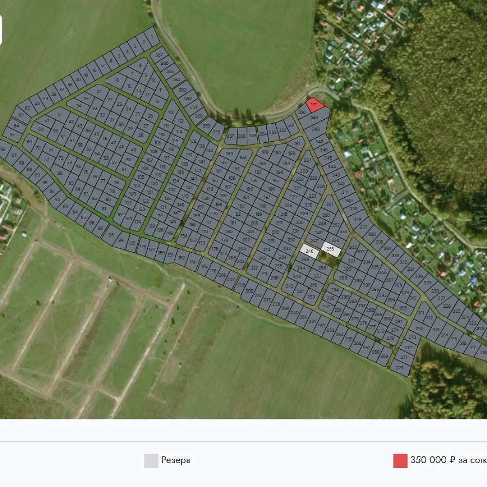 План поселка Подпоринские просторы