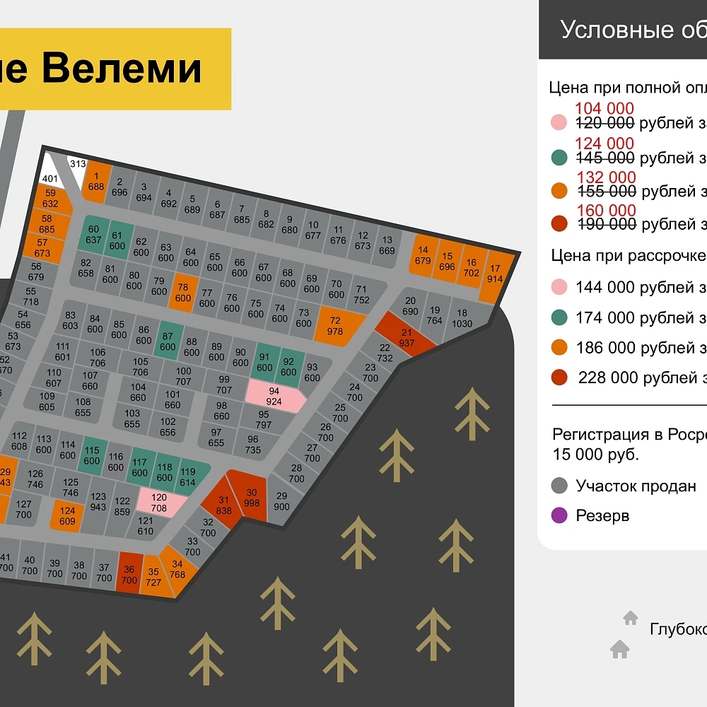 План поселка Новые Велеми