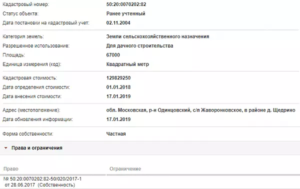 Скрин ЕГРН Онлайн