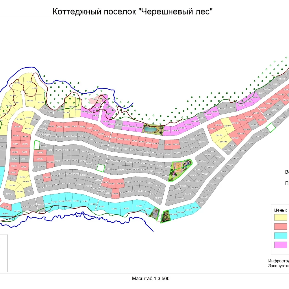 План поселка Черешневый лес