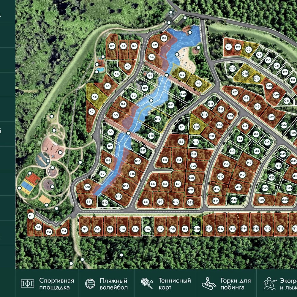 План поселка Ели Эстейт