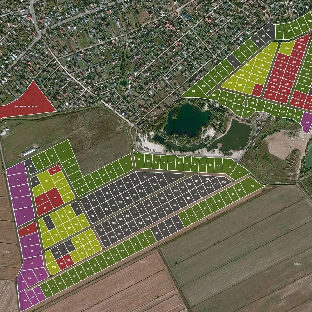 План поселка Технопарк Чайка