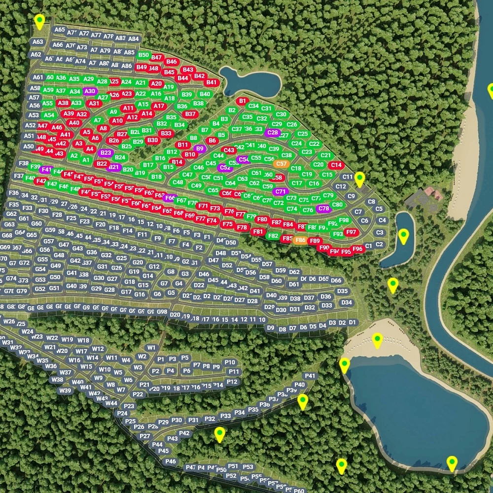 План поселка Шелково Парк