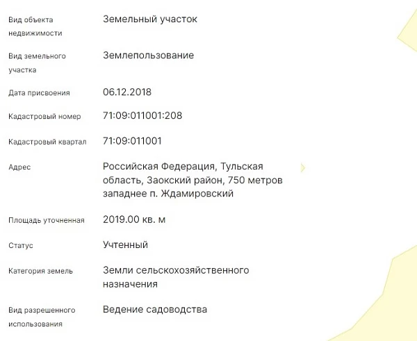 Скрин ЕГРН Онлайн