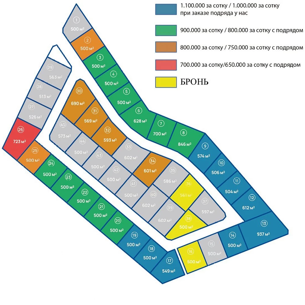 План поселка Новые Жёдочи