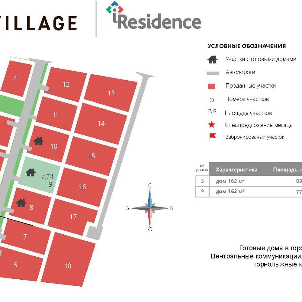 План поселка Я-Village
