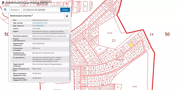 Скрин ЕГРН Онлайн