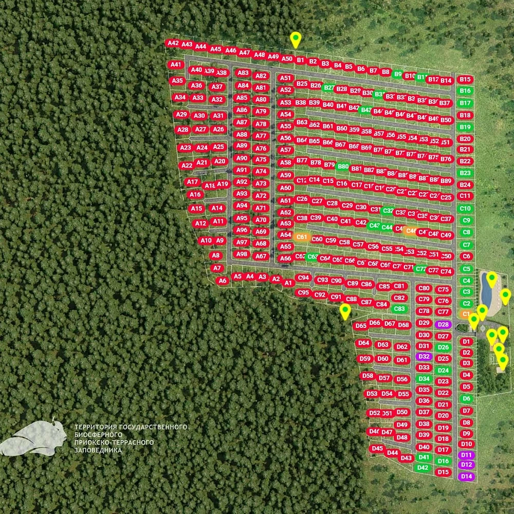 План поселка Бекетово Парк