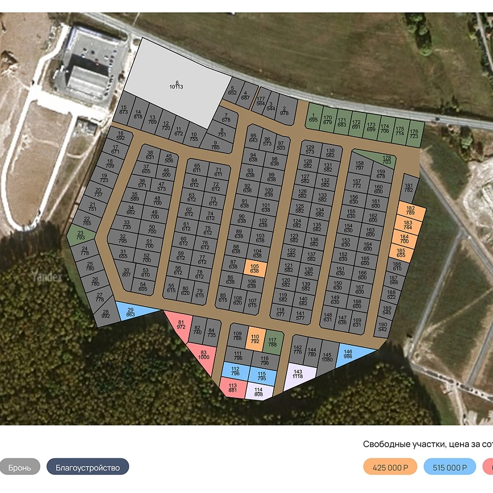 План поселка Васькино ИЖС