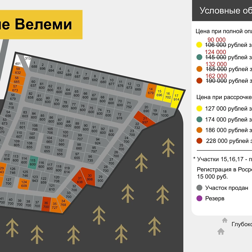План поселка Новые Велеми
