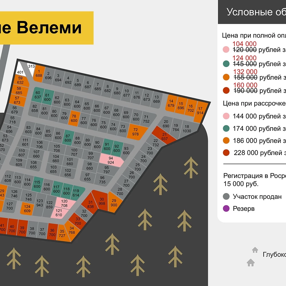 План поселка Новые Велеми