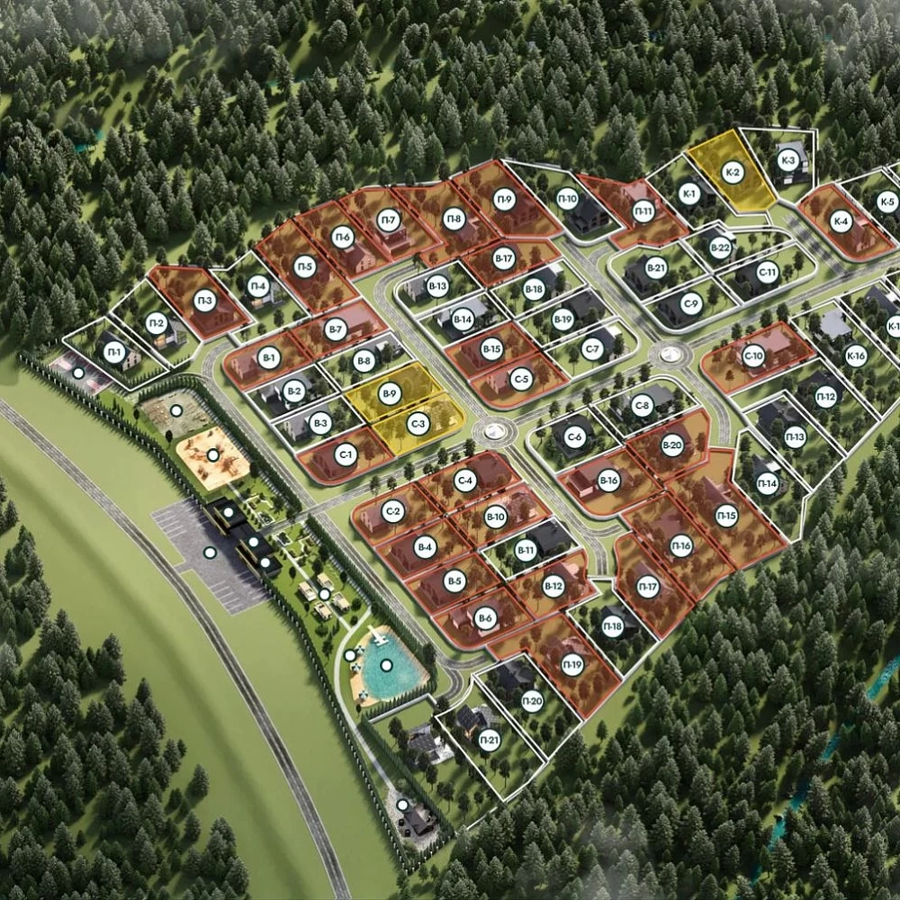 План поселка Ели Эстейт: Резиденция