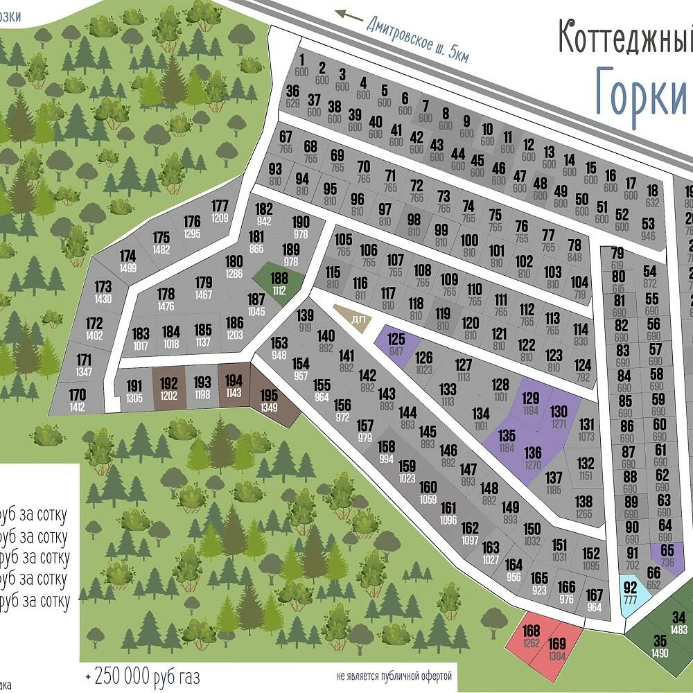 Коттеджный поселок Горки Лайф в Дмитровском районе - отзывы, цены, фото,  план