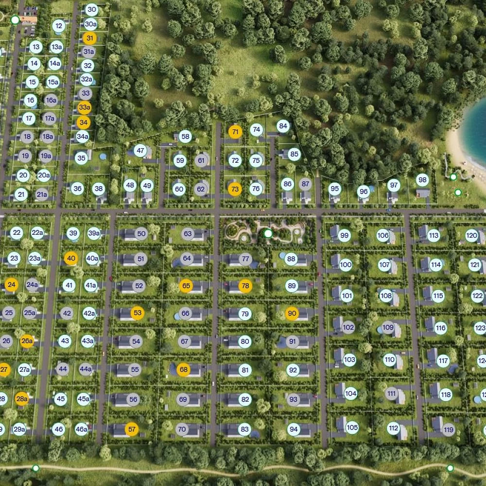 План поселка Lakeside Residence