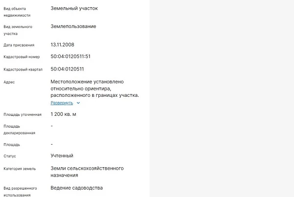 Скрин ЕГРН Онлайн