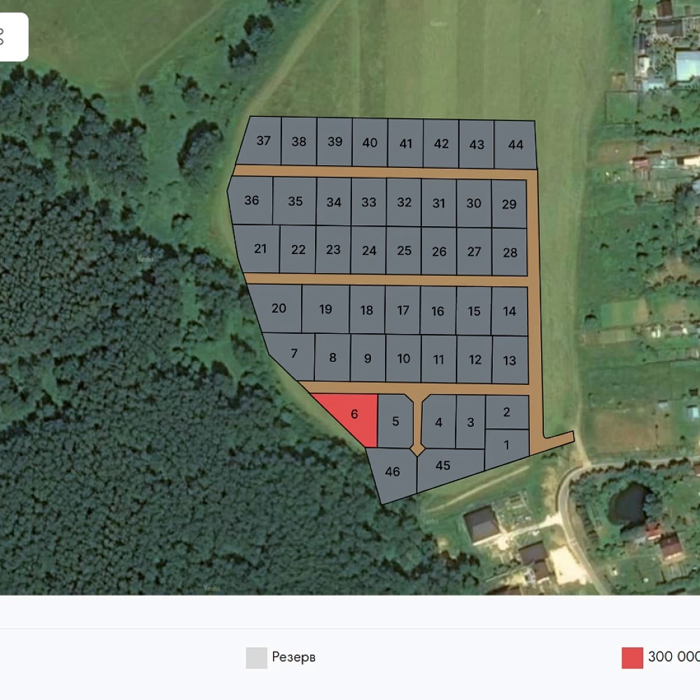 План поселка Углешские дачи