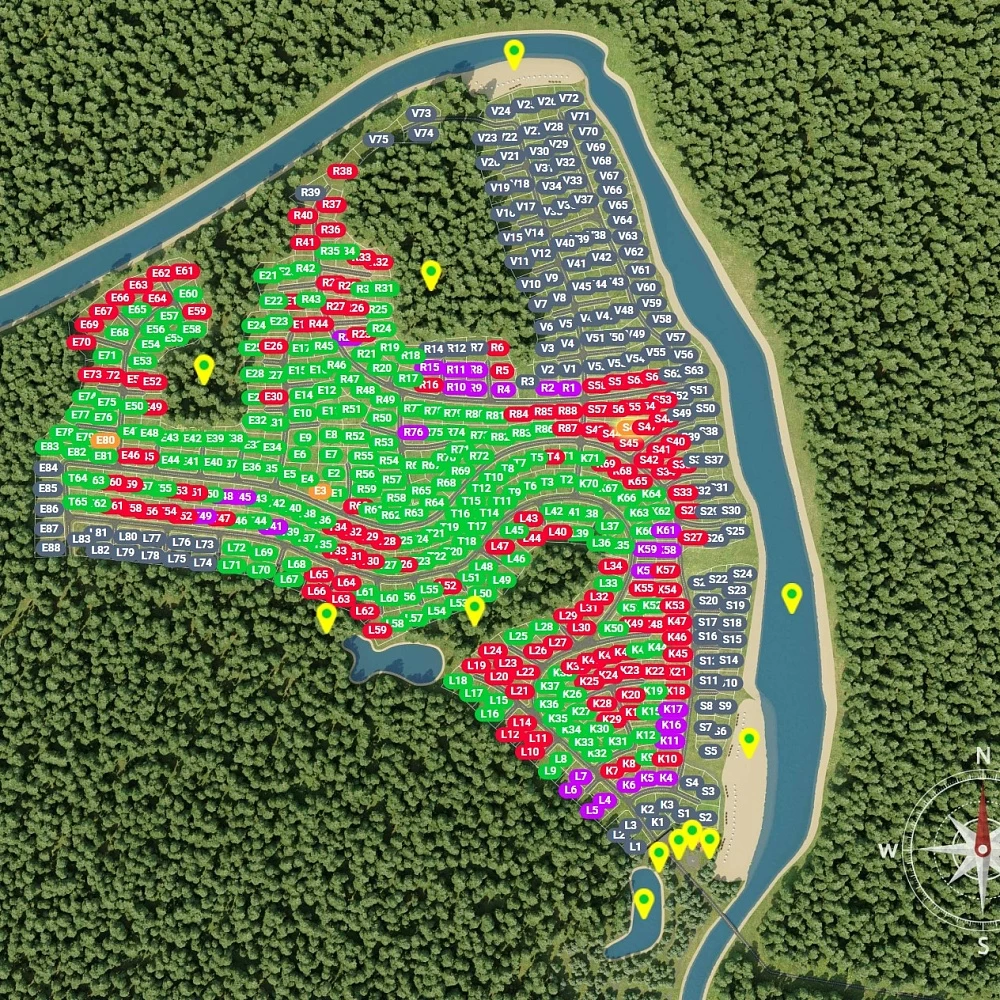 План поселка Шелково Ривер
