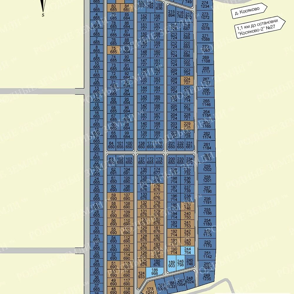План поселка Аргуново 4
