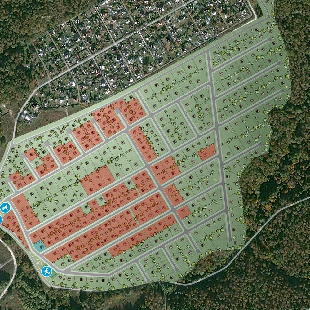 План поселка Ваниль