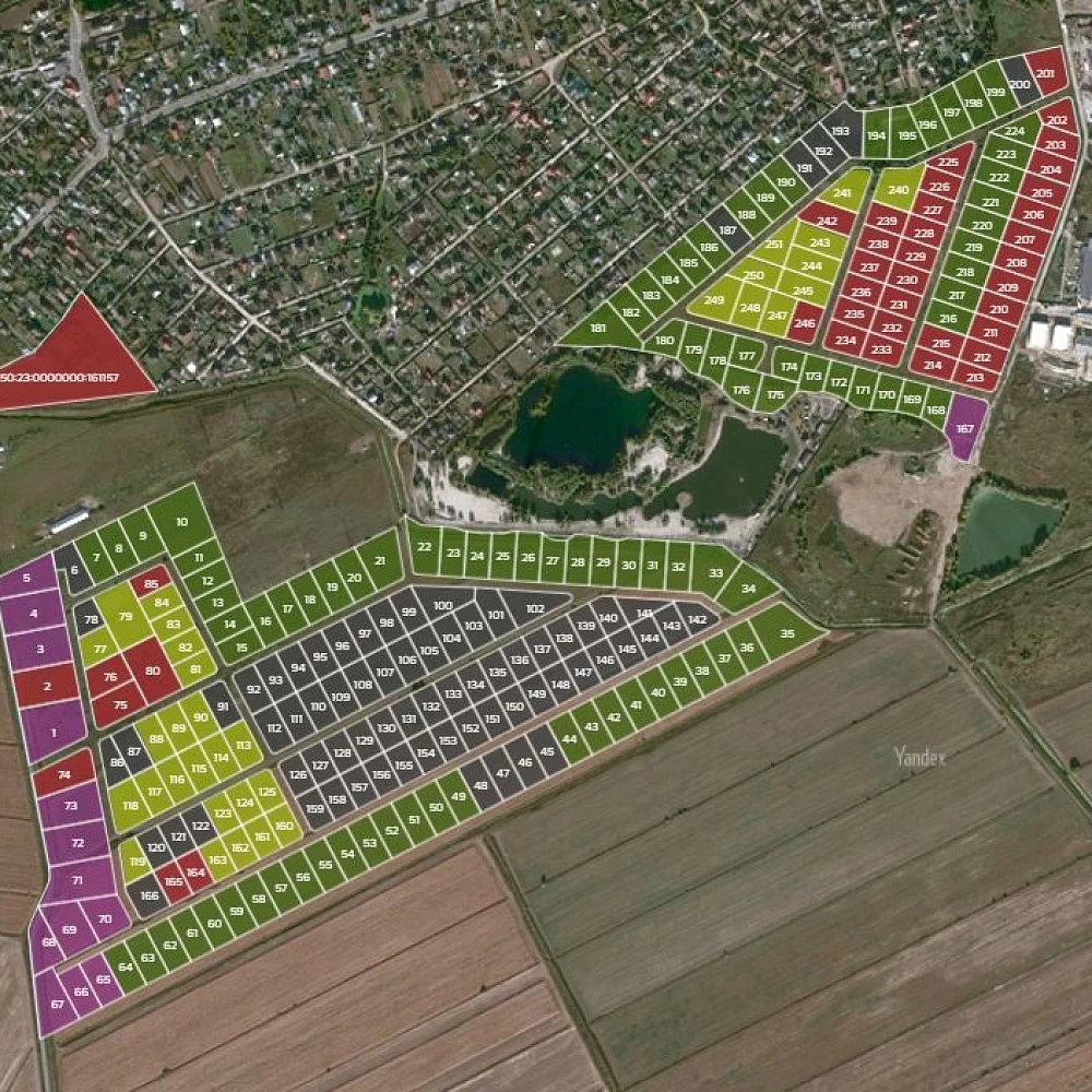 План поселка Технопарк Чайка