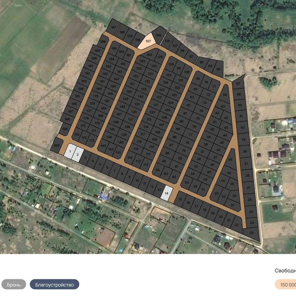 План поселка Лисичкино