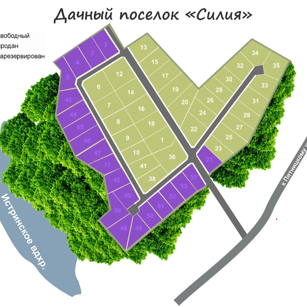План поселка Силия
