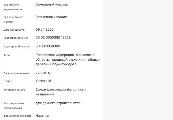 Скрин ЕГРН Онлайн