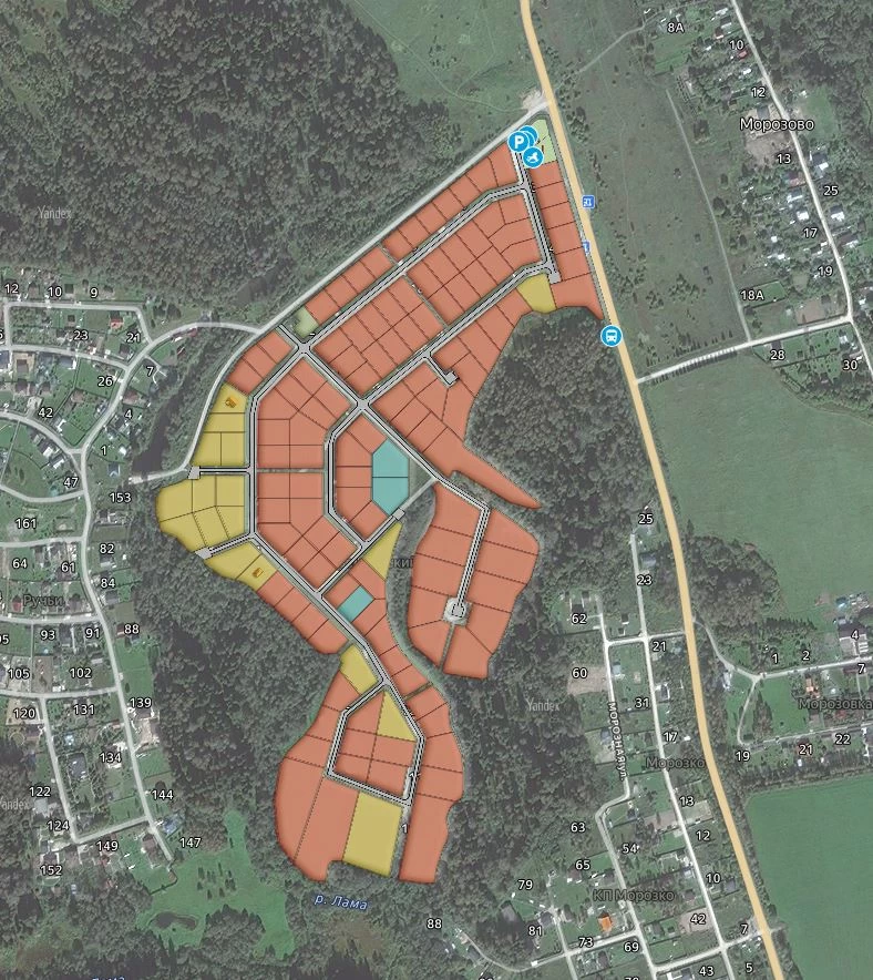 План поселка Кремлевский