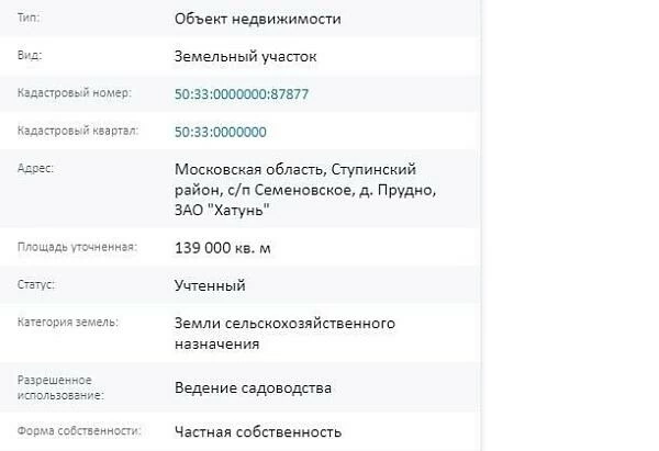 Скрин ЕГРН Онлайн