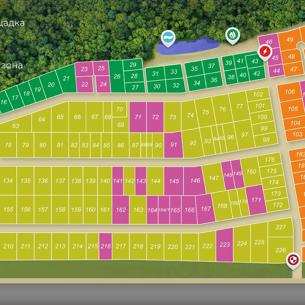 План поселка Солнечные дали
