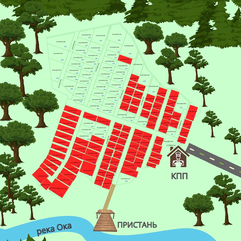 План поселка Двуречье